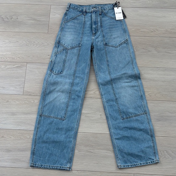 Re/Done Classic Blue Denim Jeans Brand New with Tag. Size 27 - Picture 2 of 10